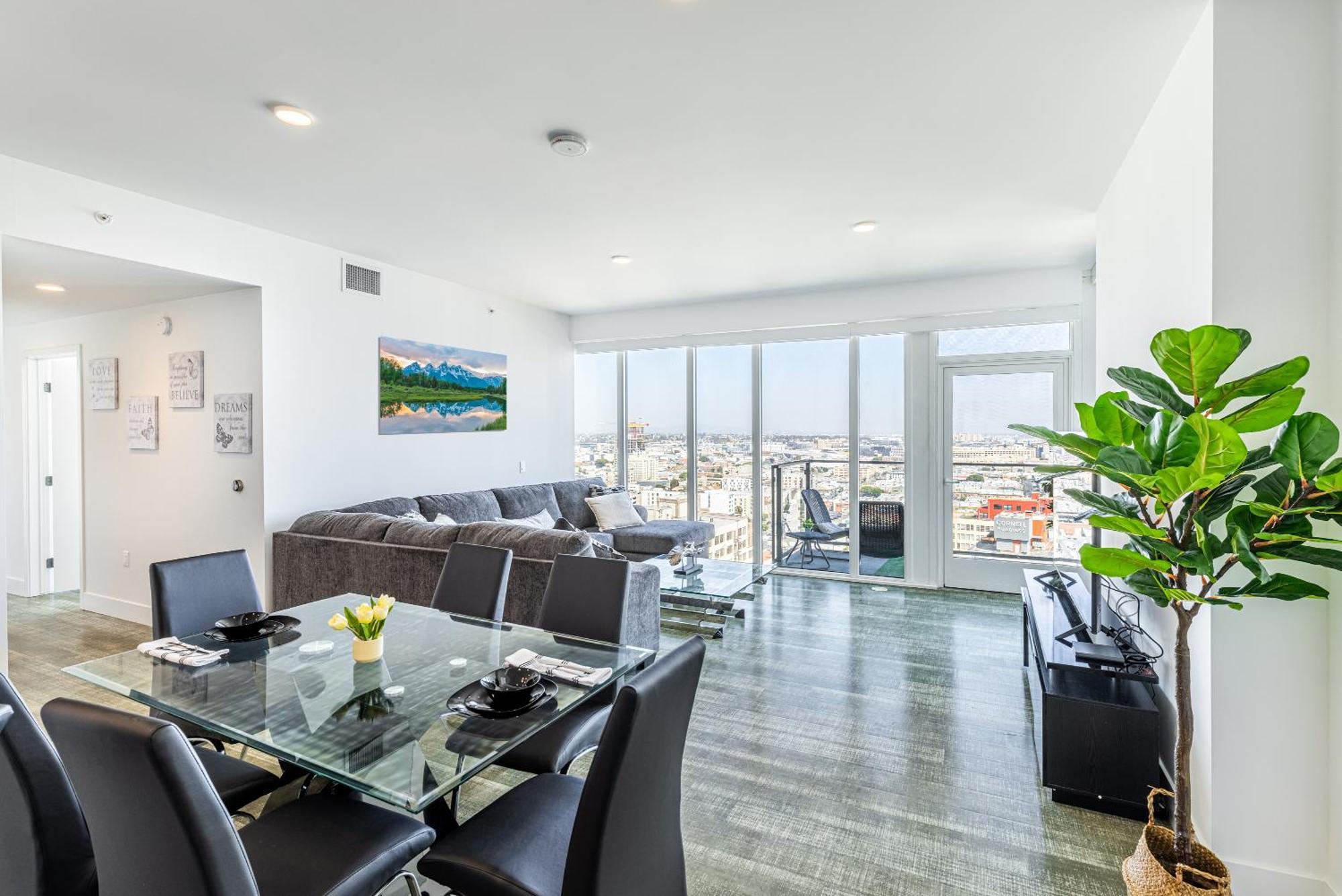 Top Floor High Rise 3 Bed Dtla Skyscraper Penthouse Los Angeles Exterior foto